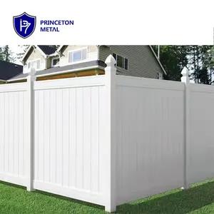 Princeton Bảng Hàng Rào Vinyl Trắng Riêng Tư Và An Ninh Ngoài Trời 6 Ft X 8 Ft/Hàng Rào Riêng Tư Giá Rẻ/Hàng Rào PVC