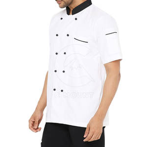 Uniforme de chef profesional para hombres y mujeres OEM/ODM Uniforme de cocina de restaurante Tela antimanchas - Product Image 2