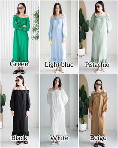 Vestido de lino verde renacentista vestido MIDI elegante blanco para el verano estilo Boho Maxi - Product Image 3