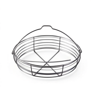 Panier vapeur en acier inoxydable chromé poli de 22 cm, écologique, avec couvercle en silicone, pour cuisinières à gaz et à induction, usage domestique - Product Image 2