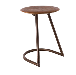 Mobilier moderne en bois meilleur style de salon balcon tabouret en métal noir mobilier de salon tabouret de bar - Product Image 1