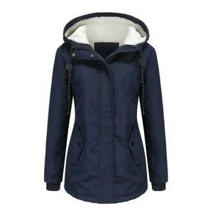 Chaqueta de Forro Polar para Mujer, Nueva, Lisa, con Cierre Completo, Gruesa, Abrigada, para Invierno, de Primera Calidad - Product Image 3