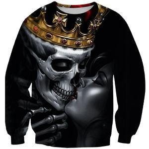 Vente en gros de pull chaud pour hommes sublimé de haute qualité pull gris pour hommes pull à col rond long - Product Image 3