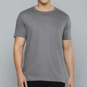 Camisetas Básicas de Color Sólido para Hombre, Cuello Redondo, Manga Corta, Algodón Suave, Uso Diario Informal, Venta al por Mayor - Product Image 5