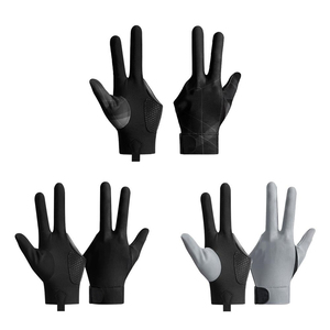Gants de snooker doux en polyester et élasthanne, ajustement confortable, tissu respirant, contrôle de la queue fluide, léger, logo personnalisé - Product Image 6