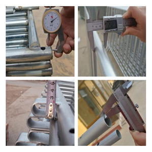 รั้วกั้นคนงานหนักแบบชั่วคราวสำหรับควบคุมฝูงชน ทำจากเหล็ก รั้วกั้นฝูงชนแบบเชื่อมต่อกันได้ - Product Image 3