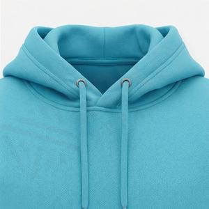 Nouveau 2025 – Sweat à capuche surdimensionné en tricot uni pour homme, manches longues, style streetwear, col à capuche, couleur personnalisable, vierge, vente en gros - Product Image 4