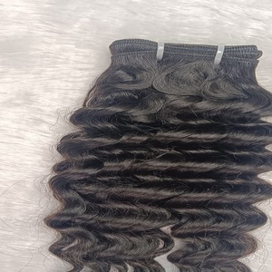 Extensions de cheveux humains bouclés birmans sans enchevêtrement pour filles et femmes Type de cheveux indiens de qualité Remy Hair - Product Image 5