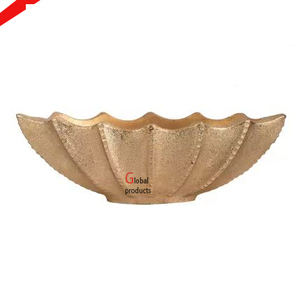 Cuenco para servir de forma redonda con acabado dorado de nueva apariencia con hermosa forma de flor para hotel y restaurante - Product Image 4