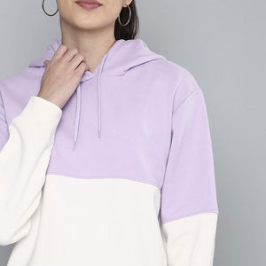 Sudaderas con capucha cortas directas de fábrica para mujer, recién llegadas, ropa para exteriores, sudaderas con capucha cortas, sudaderas con capucha de Color liso de secado rápido, servicio OEM - Product Image 4