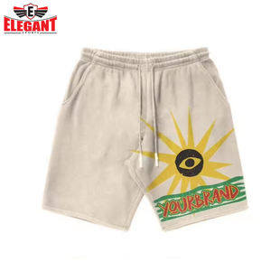 Conjunto de pantalones cortos informales de verano para hombre, estilo de lavado ácido personalizable de alta calidad, elegante, deportivo, serigrafiado, mejor proveedor de ropa - Product Image 4
