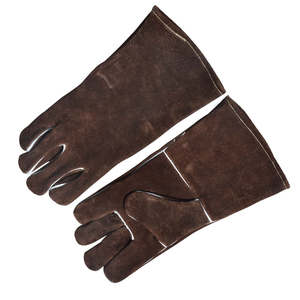 Guantes de soldadura de cuero de vaca largos y cortos de bajo precio Guantes de soldadura Tig de cuero de vaca Guantes de seguridad - Product Image 3