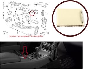 Consola Slide Roller Blind Stowage Cover Beige para compatible con Mercedes W203 CL203 OEM 20368001239051 - Product Image 2