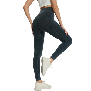 Pantalones de Yoga de Cintura Alta para Mujer, de Secado Rápido, Transpirables, con Bolsillos, Leggings para Entrenamiento, Ropa Deportiva para Gimnasio - Product Image 4