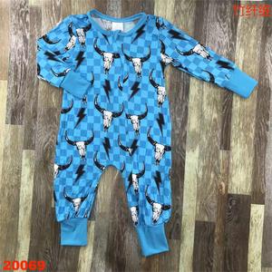 クリスマスパジャマRTSウエスタンRTSバンブージッピーブティックベビー服ロンパースレッド - Product Image 3