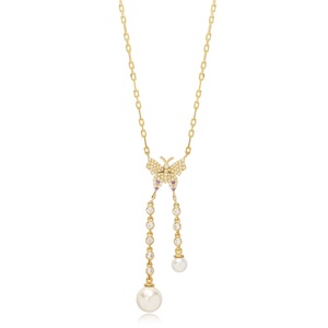 Papillon Design Perle Charmes Pendentif En Gros 925 Bijoux En Argent Sterling - Product Image 1