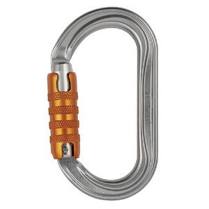 Mosquetón PETZ-L SYMMETRIC SCREW-LOCK Gris 25 KN 70 g Norma EN362 Accesorio Duradero y Elegante - Product Image 1