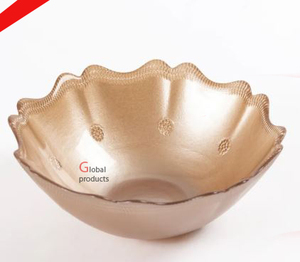 2025 nuevo cuenco de aluminio con forma de flor con acabado dorado hecho a mano para servir comida ensalada arroz - Product Image 2