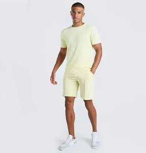 Conjuntos Cortos Casuales de Lona de Algodón para Hombre al por Mayor con Cintura Elástica, Diseño Bordado Vintage de Tiro Medio para Deportes y Salidas de Verano - Product Image 5