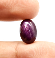 Cabochon étoile de rubis naturel en vrac, pierre précieuse en vrac, cristal étoile de rubis pour la fabrication de bijoux et d'artisanat en cristal