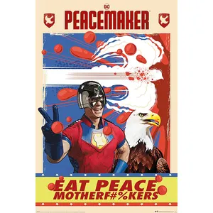 Affiche moderne Peacemaker & Eagly - Eat Peace pour décoration murale - Product Image 1