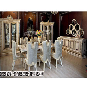 หรูหราอิตาเลี่ยนห้องรับประทานอาหารเฟอร์นิเจอร์ชุดสไตล์ฝรั่งเศสมือแกะสลักชุดโต๊ะรับประทานอาหารหรูหราอิตาเลี่ยนคลาสสิกโต๊ะรับประทานอาหารเฟอร์นิเจอร์ - Product Image 1