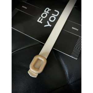 Ceinture décontractée pour femme avec boucle dorée de 3 cm en alliage - Product Image 2