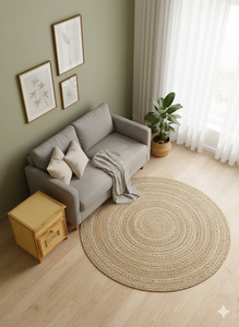 Armoire latérale moderne faite à la main écologique | Placard de chambre tissé naturel avec tiroirs | Meubles de rangement multifonctions - Product Image 5