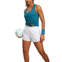 Camiseta sin mangas de punto transpirable y personalizable para mujer, ecológica, con estampado liso, para verano, informal, para gimnasio, de secado rápido