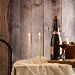 Portavelas cónico de Metal revestido blanco para el hogar y eventos de boda luces de mesa decoración soporte de vela hecho a mano - Product Image 2