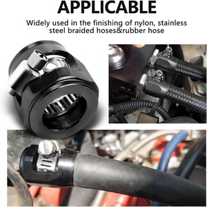 แคลมป์ปลายท่ออลูมิเนียม12AN 10AN 8AN 4AN 6AN ที่หนีบท่อ<span class=keywords><strong>ยาง</strong></span>ยืดหยุ่นได้สำหรับท่อ<span class=keywords><strong>ยาง</strong></span>สแตนเลสและ<span class=keywords><strong>ยาง</strong></span> - Product Image 5