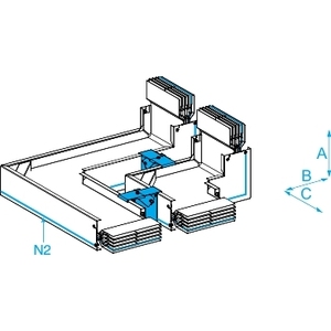 Per SCHNEIDER ELECTRIC KTA5000CP42 Flat EdgeWise N2 CANALIS KT 4X5000AL Busway e Cavo - Product Image 1