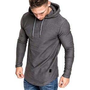 Sudadera con capucha de lana pesada unisex para Otoño e Invierno patrón recortado personalizado teñido liso para hombres - Product Image 4