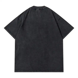 Camiseta OEM 2024 de alta calidad con estampado de gráficos lavados, ropa de calle para hombre, camiseta de Hip Hop de verano - Product Image 2
