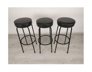 Taburete de Bar otomano de gran calidad de diseño simple, tamaño de forma personalizado, mini taburete con acabado en polvo negro, tasa de venta - Product Image 1