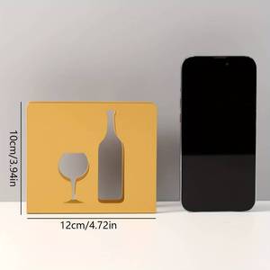 <b>Tissue</b> Dispenser Iron Art Western <b>Tissue</b> Dispenser Glass and Wine Bottle Design Napkin <b>Holder</b> Metal Napkin Rack for <b>Kitchen</b> - Product Image 3