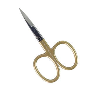 Premium All-Purpose 4 Inch Straight Fine Detail Fly Tying Craft & <b>Fishing</b> Scissors with Gold color Premium Scissors <b>Plier</b>. - Product Image 2