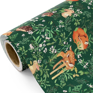 76.2 cm x 4.87 m Usine En Gros Couche Papier Conception De Fleurs Fraîches pour Nouvel An Anniversaire Emballage Cadeau pour Autres Cadeaux - Product Image 4