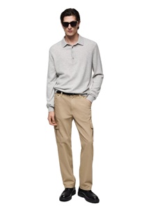 Straight-fit Casual Cargo <b>Jeans</b> 100% Cotton Corduroy Waterproof - Product Image 2
