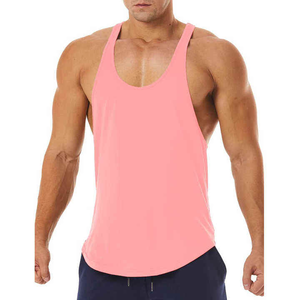 Venta al por mayor de camisetas sin mangas para hombre con logotipo personalizado gimnasio Fitness camisas sin mangas OEM ropa deportiva de algodón de secado rápido camisetas sin mangas para hombres - Product Image 3