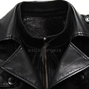 Abrigo de Cuero Genuino para Hombre, Invierno 2026, Transpirable, de Secado Rápido, Cuello Mao, Alta Calidad a Bajo Precio - Product Image 3