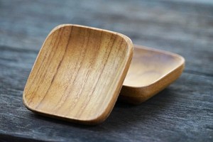 Elegante juego de platos de madera y bandejas de bambú para servir perfectamente comidas y aperitivos durante las celebraciones de la India - Product Image 3