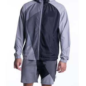 Chándal cortavientos, ropa de calle, conjunto cortavientos, conjunto de pantalones cortos de poliéster con cremallera, conjunto corto cortavientos de gran tamaño 2026 - Product Image 3