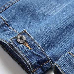 Chaqueta vaquera de algodón 100% de alta calidad para hombre, estilo informal transpirable para suministro de fábrica juvenil para invierno - Product Image 6