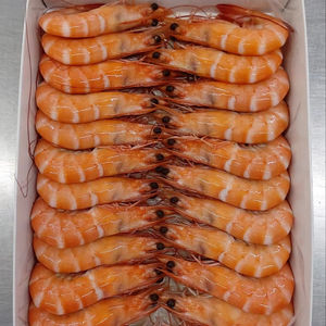 Camarones Vannamei Enteros Cocidos Premium, Congelados IQF en Caja, con Cabeza y Cáscara - Product Image 1