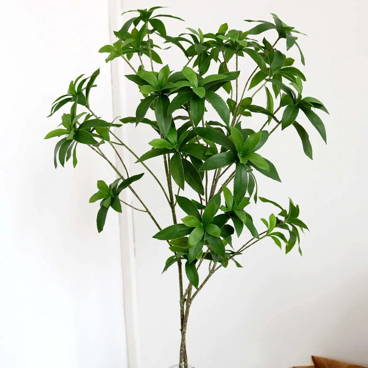 Home decor artificial potted plants for indoor hangende klok boom modern horse chestnut treepots enkianthus ficus customize