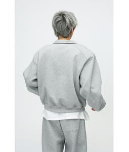 Zipper Pullover Hoodie Warm Sweatshirt Hommes Personnalisé Quarter Zipper Hoodie - Product Image 5