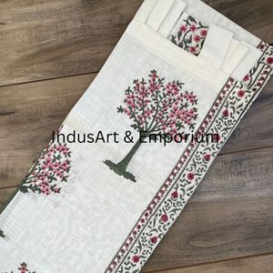 Rideau de fenêtre en coton imprimé, bloc de main Floral, rideaux de balcon, chambre à coucher, cantonnière de fenêtre, stores de traitement - Product Image 3