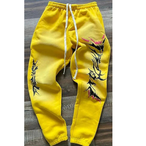 กางเกงวิ่งการปรับแต่งผ้าคุณภาพสูงพร้อมโลโก้และรูปแบบที่กำหนดเองเหมาะสำหรับการออกกำลังกายกีฬาและสตรีทแวร์ที่ทันสมัย - Product Image 1