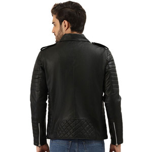Chaquetas de Cuero para Hombre, Diseño Moderno, Totalmente Personalizadas, de Cuero Vacuno Genuino, Resistentes al Viento, Ecológicas, Sialkot, Pakistán - Product Image 3